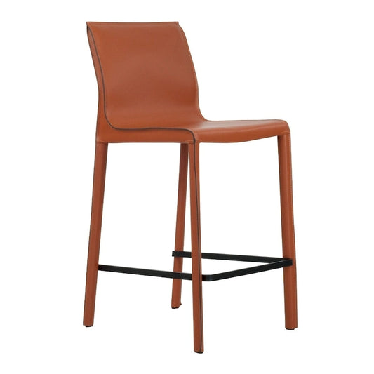 STAN Modern Leather Counter Stool
