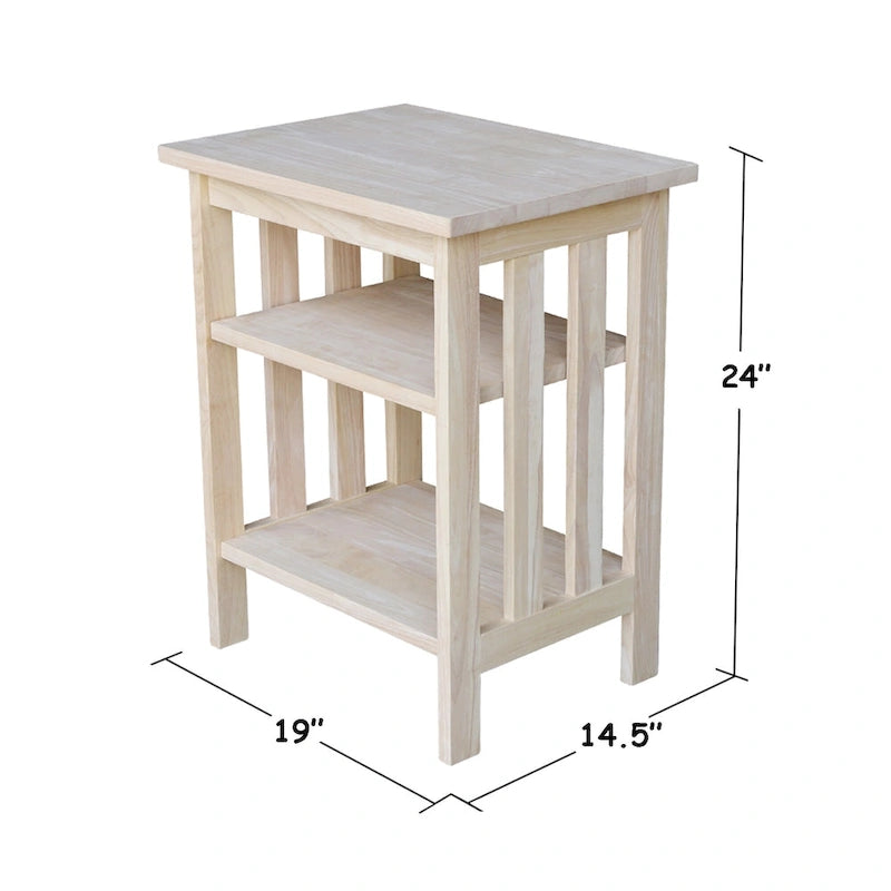 The Gray Barn Moonshine Natural Wood Printer Stand