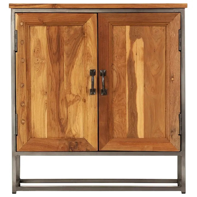 vidaXL Sideboard Recycled Teak and Steel 25.6x11.8x27.6