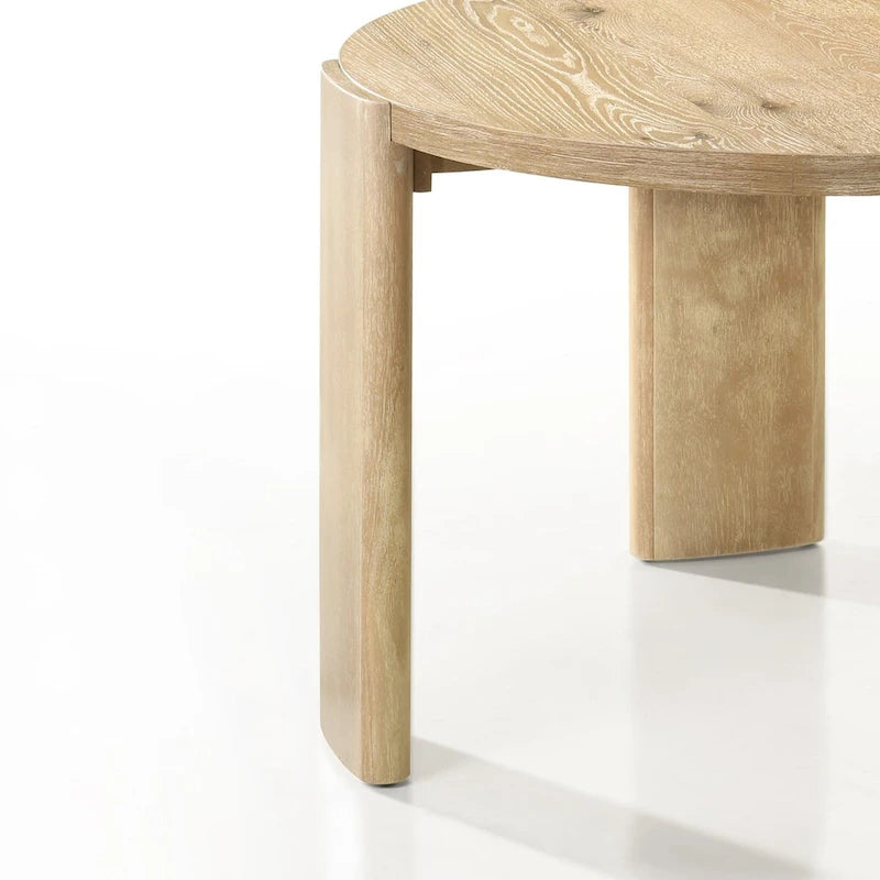 Bowen Oak Finish 47 Round Dining Table