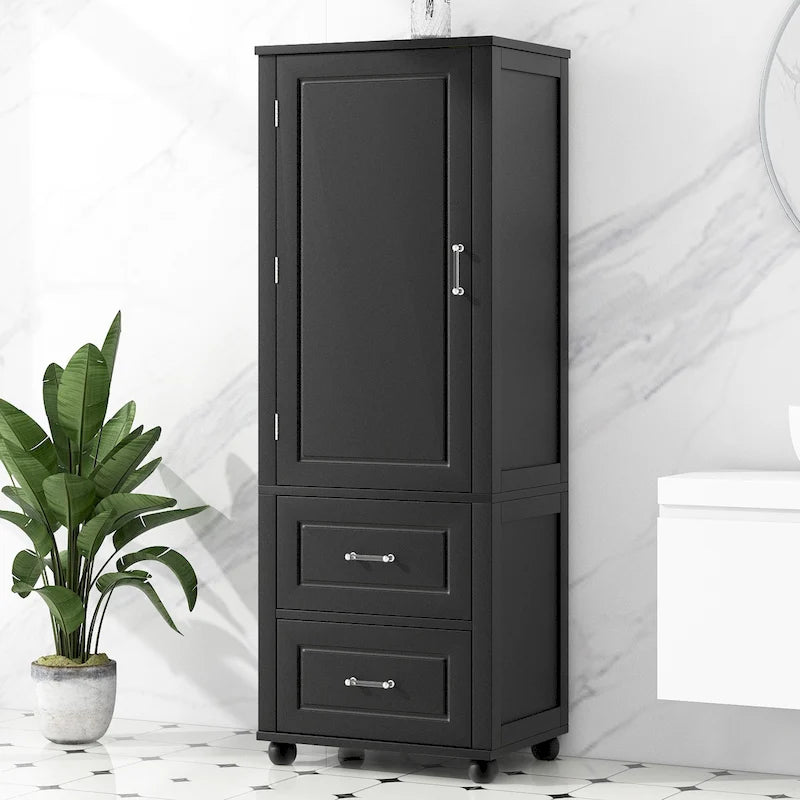 Freestanding Storage Cabinet with Two Drawers
