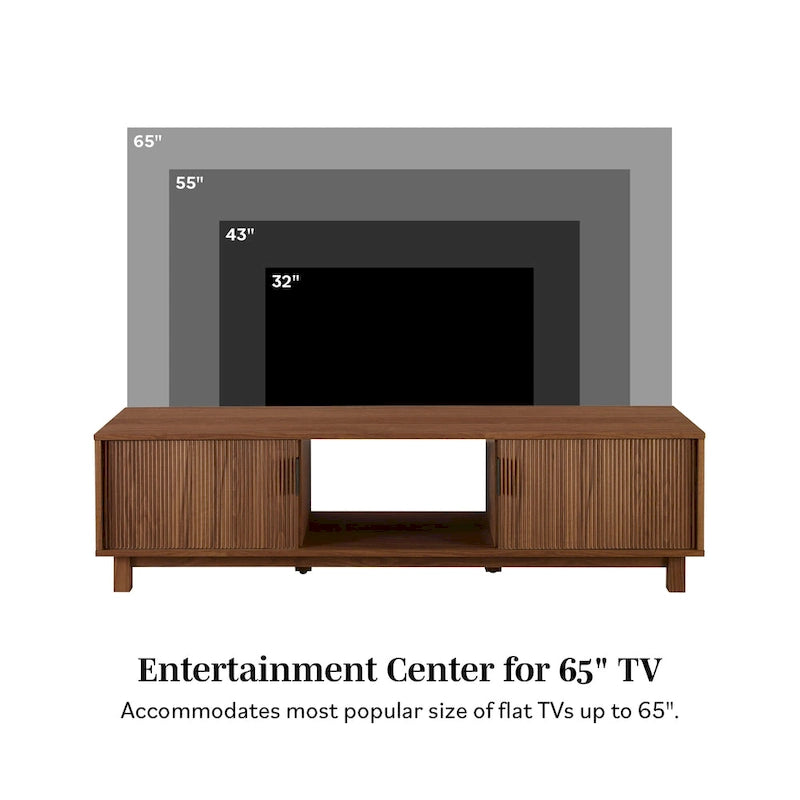 Middlebrook Designs Modern Fluted-Door TV Stand