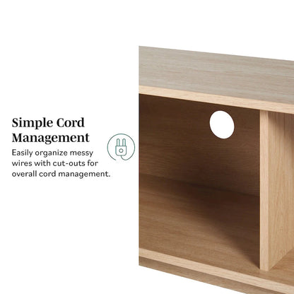 Middlebrook Designs Modern Fluted-Door TV Stand