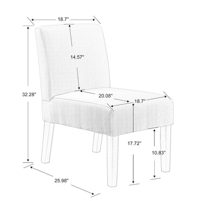 18.7 Side Chairs with Round Table (Set of 2)