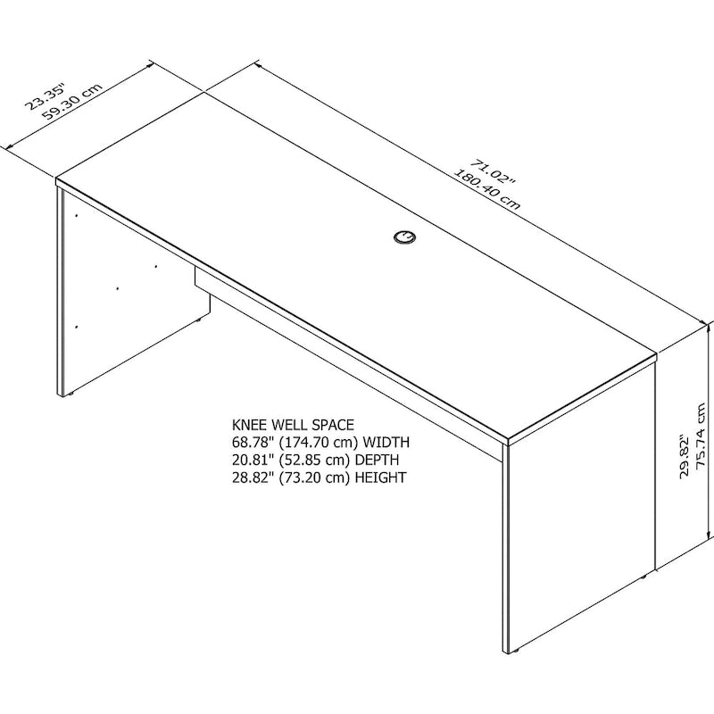 Office 500 72W x 24D Credenza Desk by Bush Business Furniture