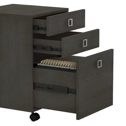 Echo L Shaped Desk with Hutch and Drawers by Bush Business Furniture