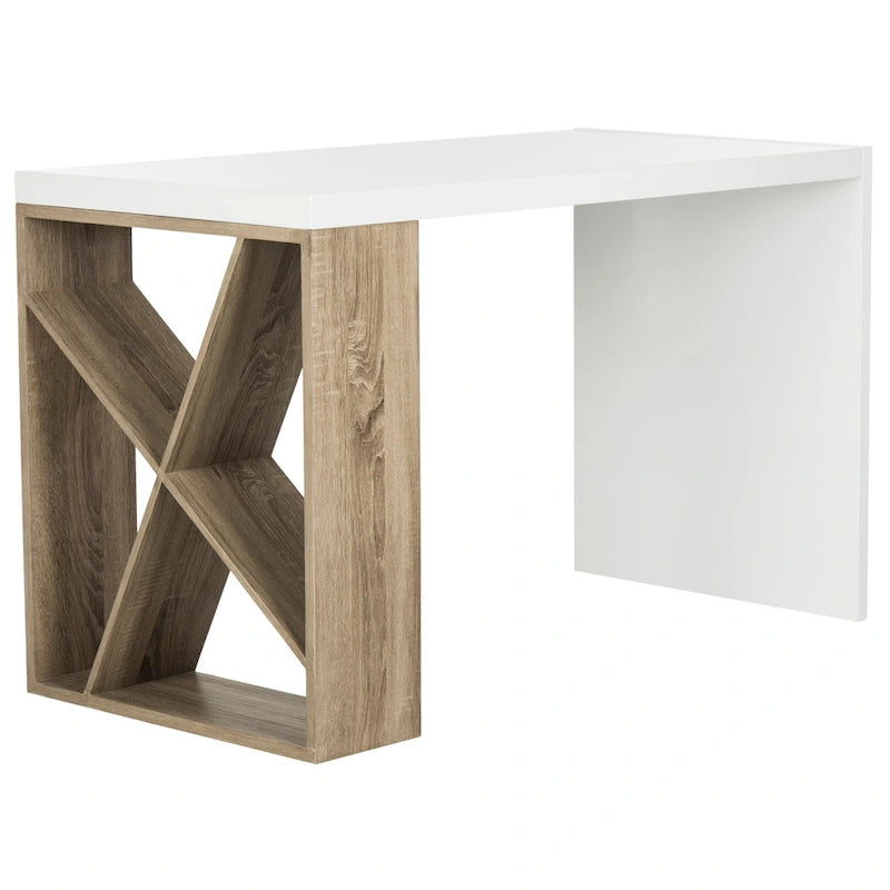 SAFAVIEH Shelba Modern Scandinavian Storage Lacquer Desk
