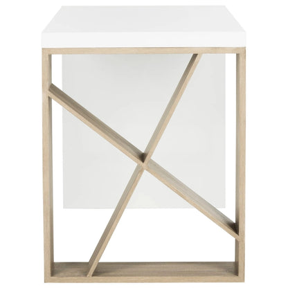 SAFAVIEH Shelba Modern Scandinavian Storage Lacquer Desk