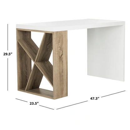 SAFAVIEH Shelba Modern Scandinavian Storage Lacquer Desk