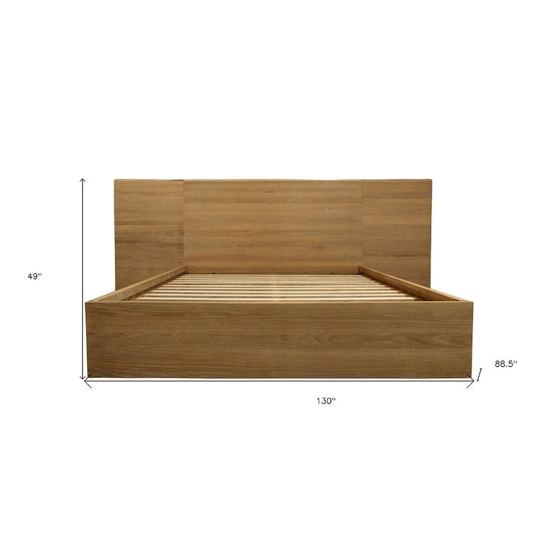 Natural Wood California King Bed Frame