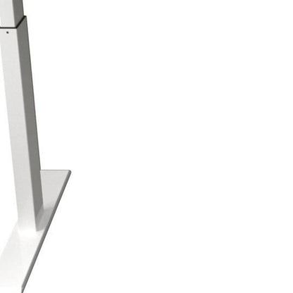 HomeRoots Adjustable Oak and White Wood and Metal Standing Desk