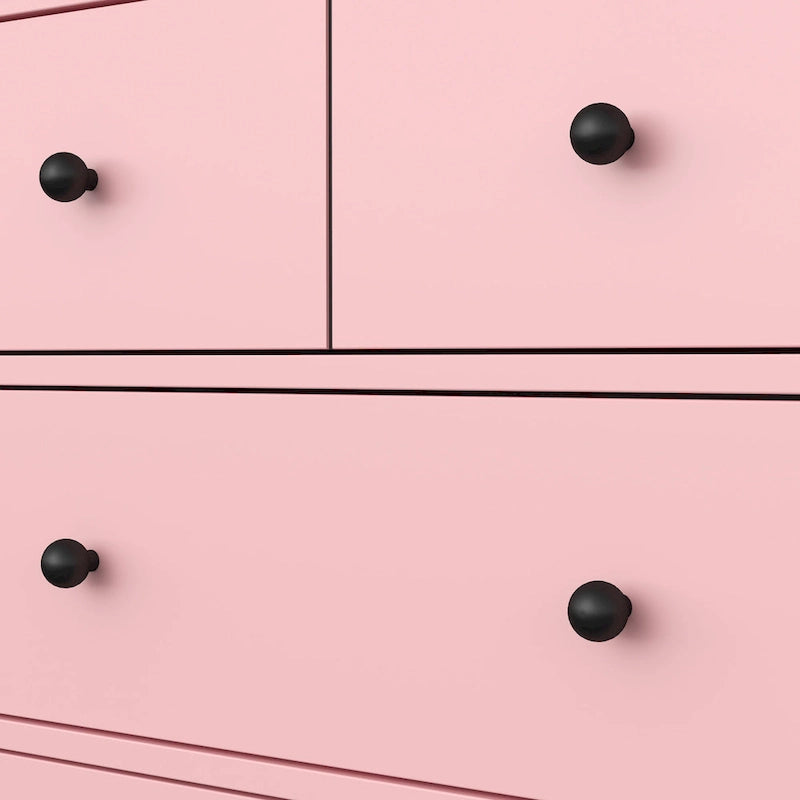 Pink 3-Drawer Dresser for Bedroom, Living Room, Nursery, Entryway, and Hallway