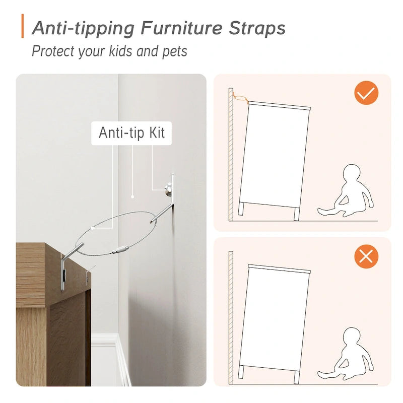 WAMPAT Farmhouse TV Stand For Tvs, Wood Entertainment Center With 3 Drawers, TV Console With Large Storage For Living Room