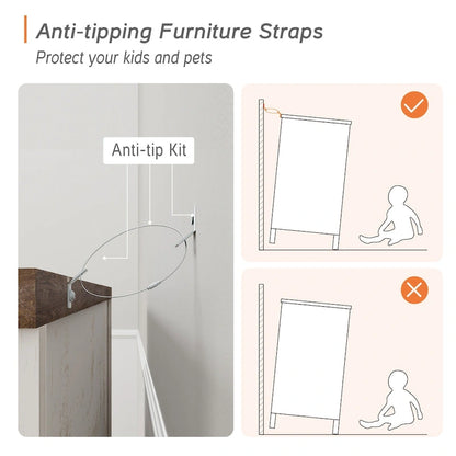 WAMPAT Farmhouse TV Stand For Tvs, Wood Entertainment Center With 3 Drawers, TV Console With Large Storage For Living Room