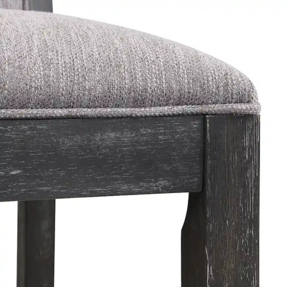 Roomfitters Retro Bar Stools, Set of 2 Upholstered 30.5 Bar Height Chairs with Fabric Cushion and Wood Frame