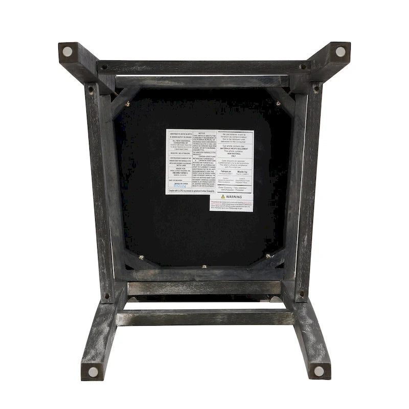 Roomfitters Retro Bar Stools, Set of 2 Upholstered 30.5 Bar Height Chairs with Fabric Cushion and Wood Frame