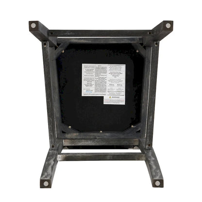 Roomfitters Retro Bar Stools, Set of 2 Upholstered 30.5 Bar Height Chairs with Fabric Cushion and Wood Frame