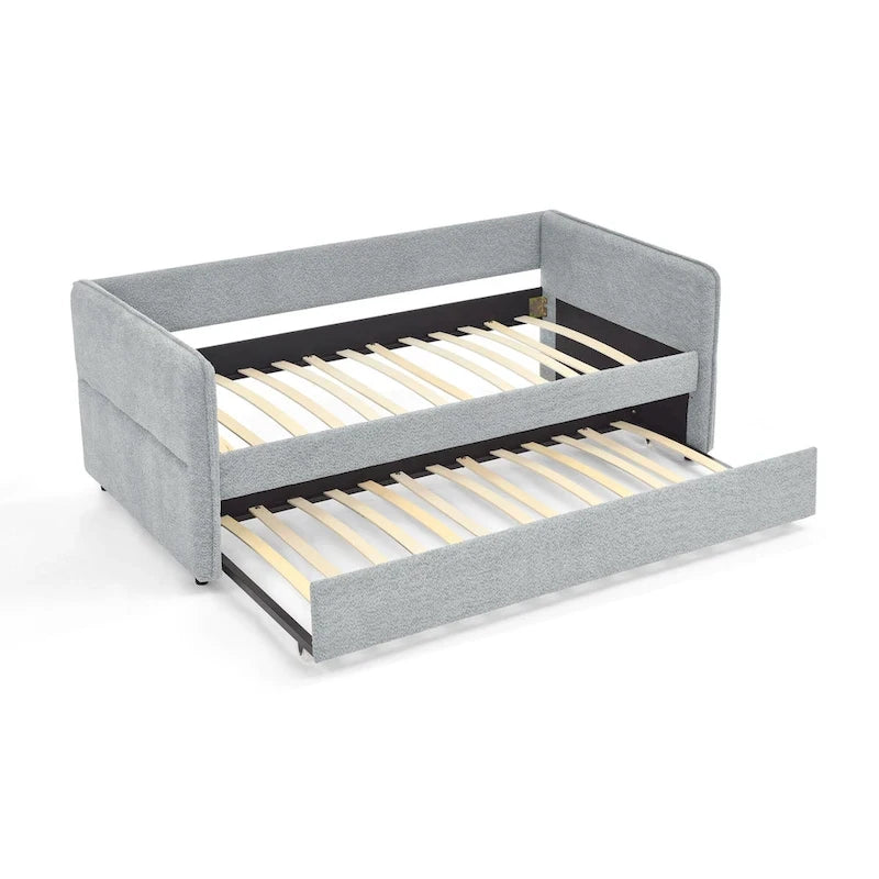 Twin Boucle Daybed with Trundle