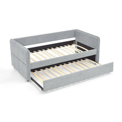 Twin Boucle Daybed with Trundle