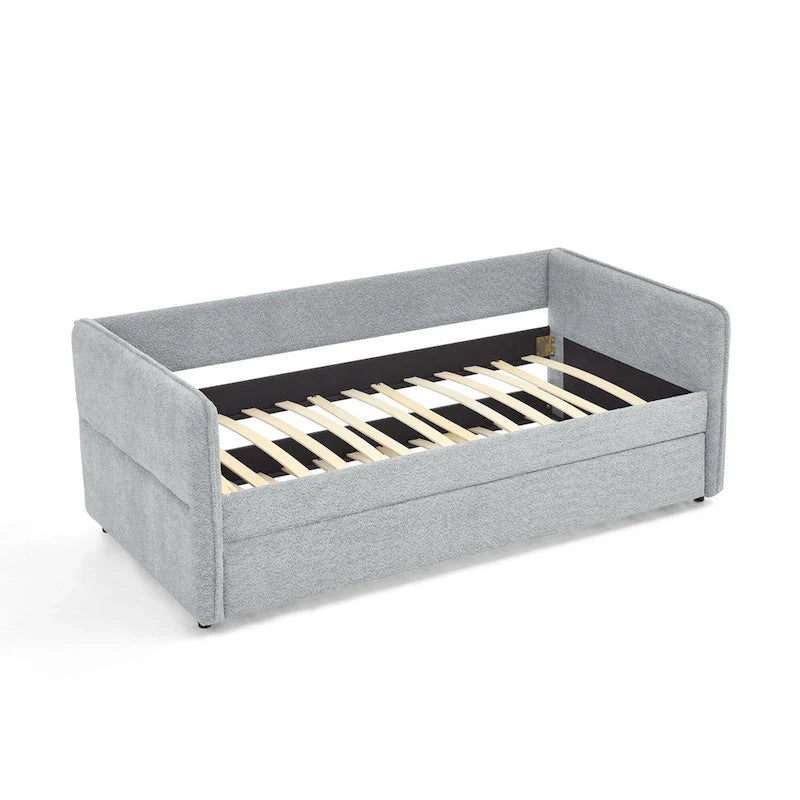 Twin Boucle Daybed with Trundle