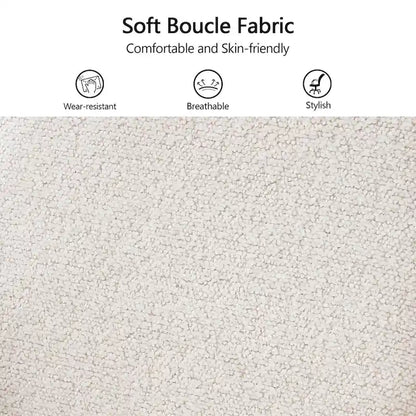 Modern Upholstered Dining Chairs with Swivel Metal Legs