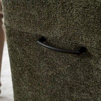 Modern Upholstered Dining Chairs with Swivel Metal Legs