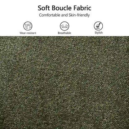 Modern Upholstered Dining Chairs with Swivel Metal Legs