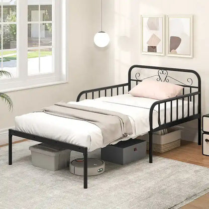 Costway Metal Daybed Extendable Daybed to Twin Size Bed Heavy Duty - See Details