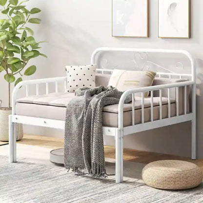 Costway Metal Daybed Extendable Daybed to Twin Size Bed Heavy Duty - See Details