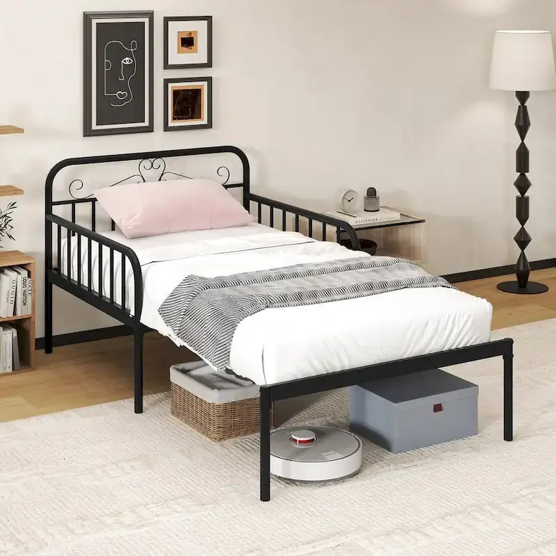 Costway Metal Daybed Extendable Daybed to Twin Size Bed Heavy Duty - See Details