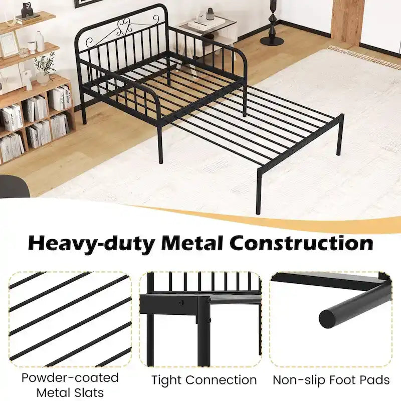 Costway Metal Daybed Extendable Daybed to Twin Size Bed Heavy Duty - See Details