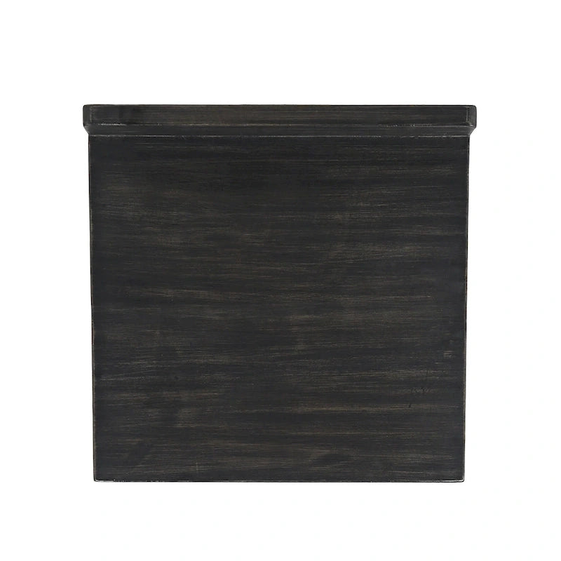 Contemporary Indoor Acacia Wood Bar Stools (Set of 2), Bar Height