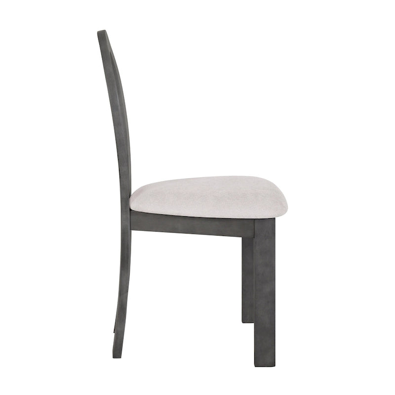 7 Piece Dining Table Set for 6, Versatile Kitchen Dining Table Set with Trestle Dining Table and 6 Upholstered Chairs