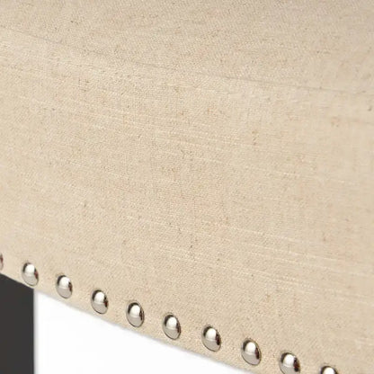 Counter Height Stools Set of 2, Kitchen Island Chair with Wood Legs, Armless Upholstered Dining Room Chair with Back