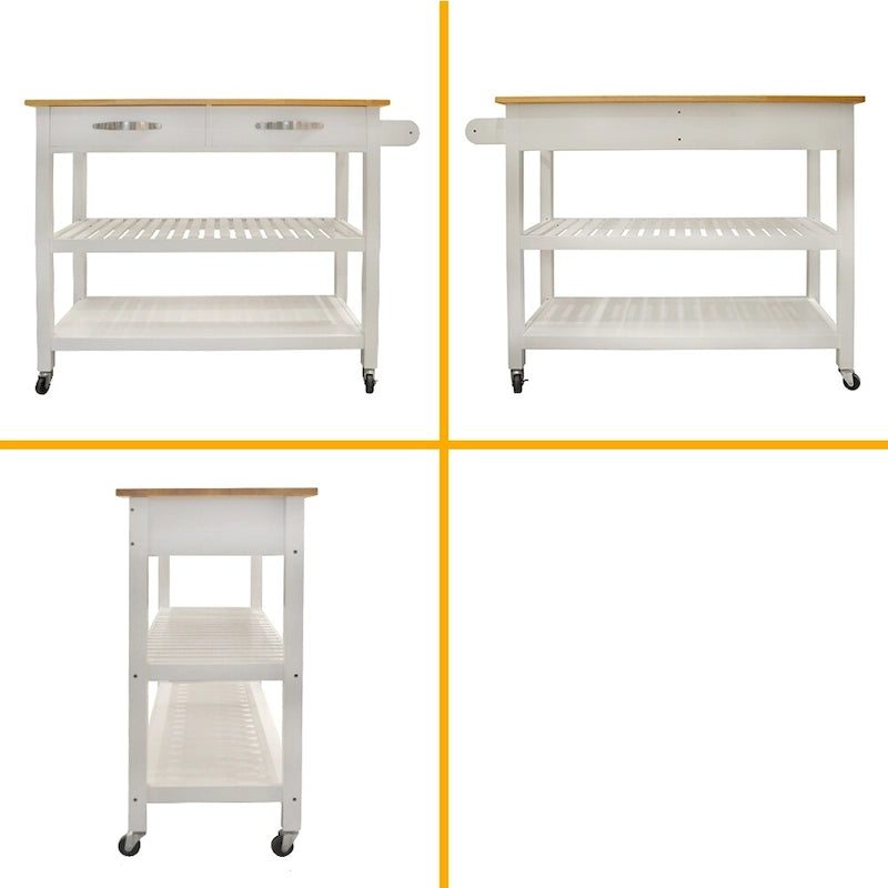 Kitchen Island & Kitchen Cart(no include stool)