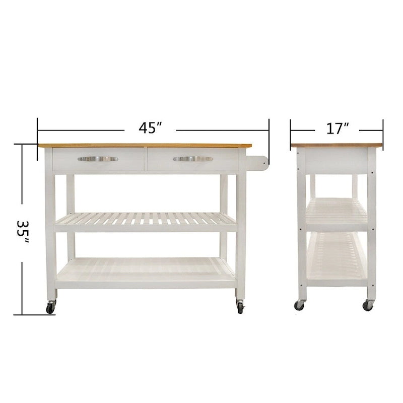 Kitchen Island & Kitchen Cart(no include stool)