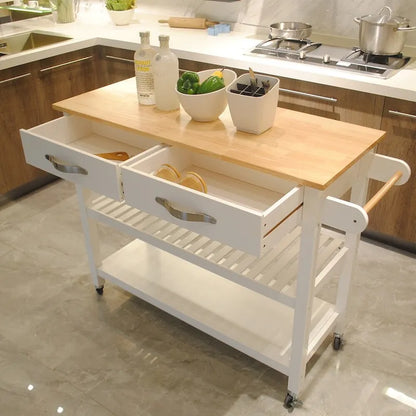 Kitchen Island & Kitchen Cart(no include stool)