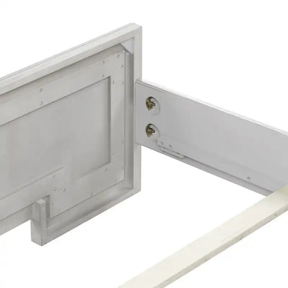 Furniture of America Klasiin Rustic White Wood Panel Bed