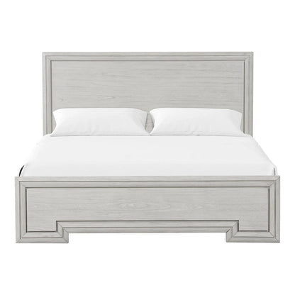 Furniture of America Klasiin Rustic White Wood Panel Bed