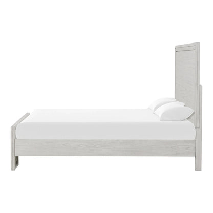 Furniture of America Klasiin Rustic White Wood Panel Bed