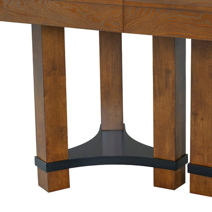 7-Piece Rustic Dining Set with Extendable Table & 6 Chairs