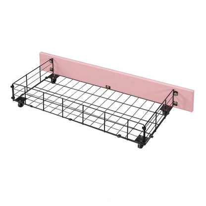 Upholstered Princess Bed with Crown Headboard & Drawers