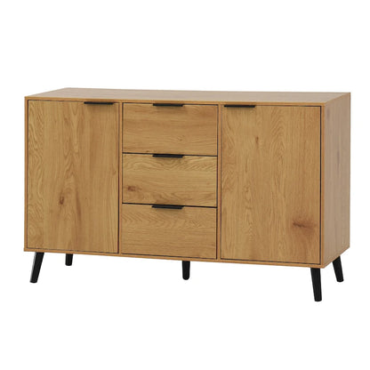 Modern Sideboard Buffet Cabinet with 2 Doors, Storage Shelves and 3 Drawers
