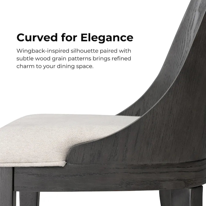 Furniture of America Piez Modern 5-Piece Solid Wood Round Dining Set