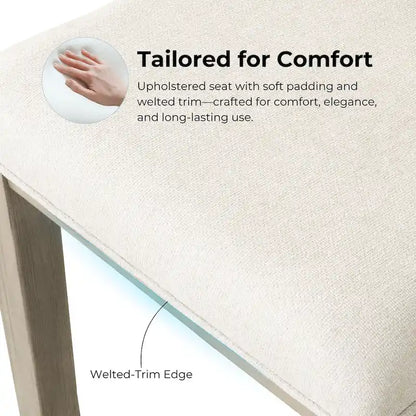 Furniture of America Piez Modern 5-Piece Solid Wood Round Dining Set