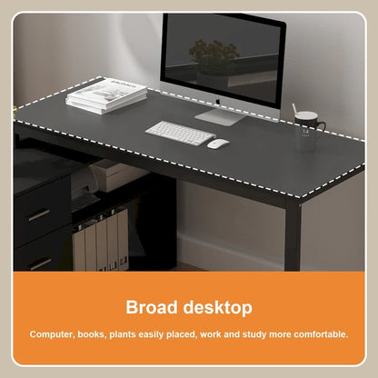 55 L Shaped Desk Writing Computer Desk Storage Workstation 5 Colors