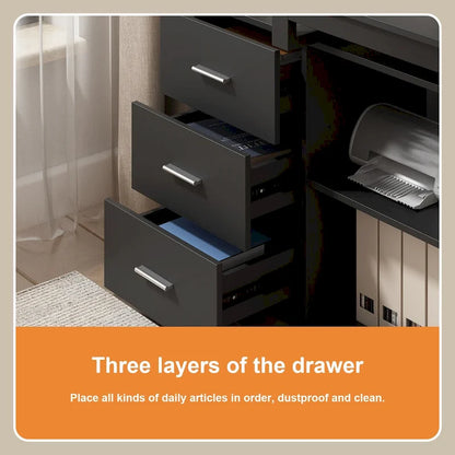 55 L Shaped Desk Writing Computer Desk Storage Workstation 5 Colors