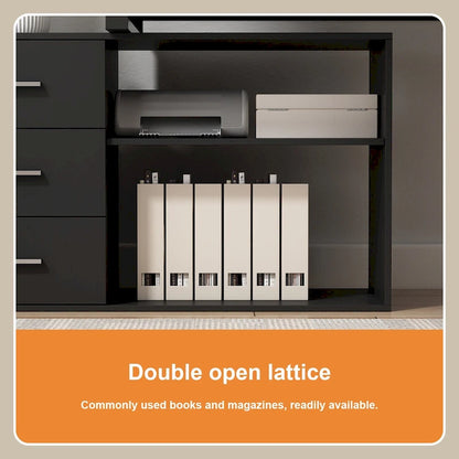 55 L Shaped Desk Writing Computer Desk Storage Workstation 5 Colors