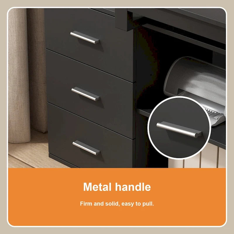 55 L Shaped Desk Writing Computer Desk Storage Workstation 5 Colors