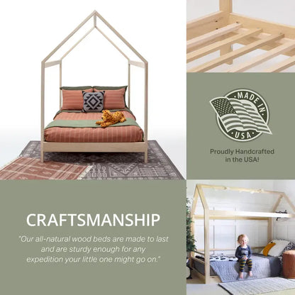 American Furniture Classics Model FULL SR Full Size House Bed with Raised Base